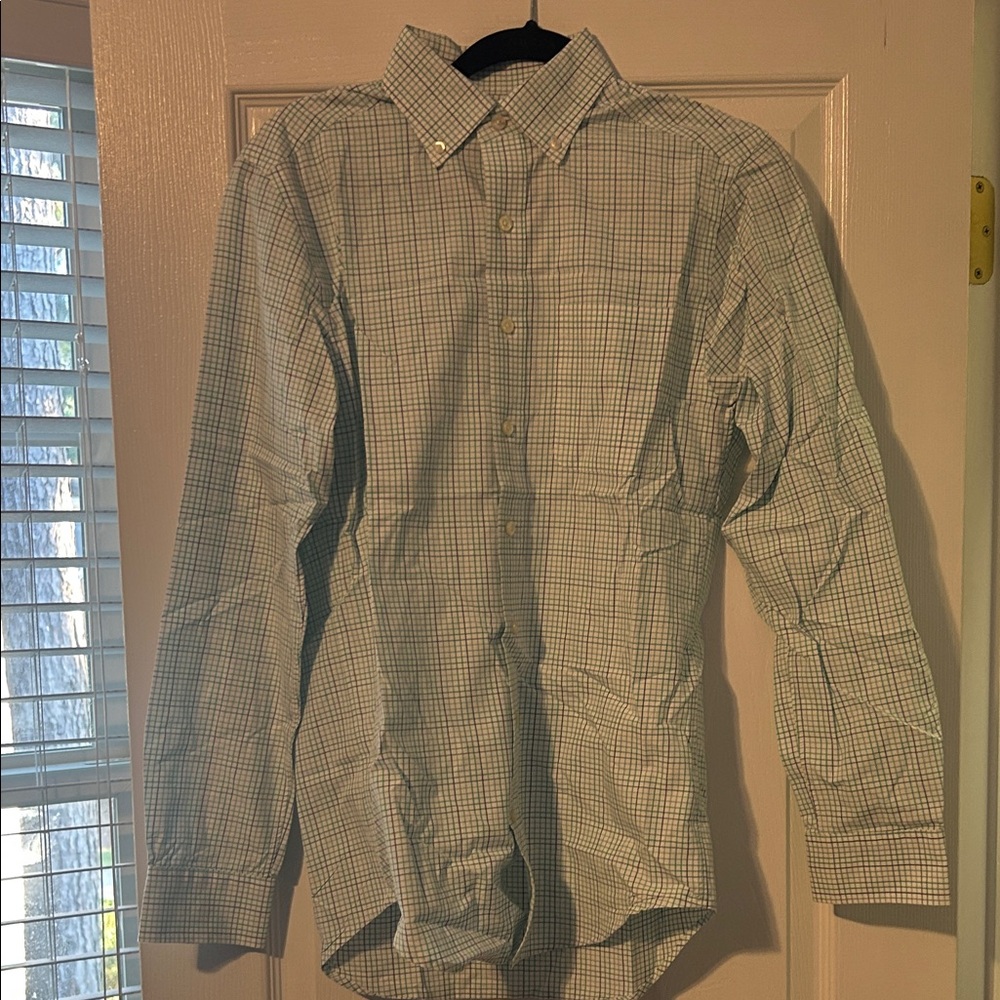Men’s Vineyard Vines Blue and White Checkered Shirt
